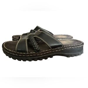 Lower East Side Vintage Y2K Lug Chunky Sole Slide Jammer Sandals Women’s Size 11